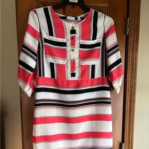 Chic Striped Blouse with Button Accents